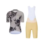 RIVANELLE Cyklistický krátky dres a krátke nohavice - BAROC - čierna/béžová RIVANELLE Cyklistický krátky dres a krátke nohavice - BAROC - čierna/béžová