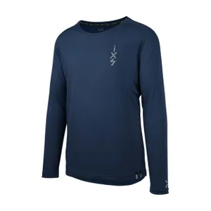 IXS Cyklistický dres s dlhým rukávom letný - FLOW MERINO LS - modrá IXS Cyklistický dres s dlhým rukávom letný - FLOW MERINO LS - modrá