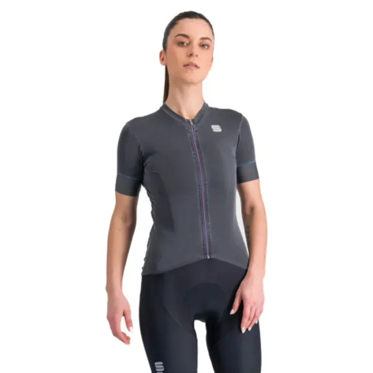 Dámsky cyklistický dres s krátkym rukávom SPORTFUL Monocrom w jersey, anthracite Dámsky cyklistický dres s krátkym rukávom SPORTFUL Monocrom w jersey, anthracite