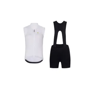 RIVANELLE Cyklistický krátky dres a krátke nohavice - PURE - biela/čierna RIVANELLE Cyklistický krátky dres a krátke nohavice - PURE - biela/čierna