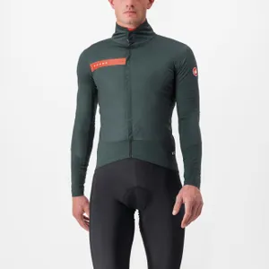 CASTELLI Cyklistická zateplená bunda - BETA RoS - zelená CASTELLI Cyklistická zateplená bunda - BETA RoS - zelená