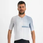 SPORTFUL Cyklistický dres s krátkym rukávom - BOMBER - biela/šedá SPORTFUL Cyklistický dres s krátkym rukávom - BOMBER - biela/šedá