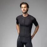 ALÉ Cyklistický dres s krátkym rukávom - COLOR BLOCK PRAGMA - čierna ALÉ Cyklistický dres s krátkym rukávom - COLOR BLOCK PRAGMA - čierna