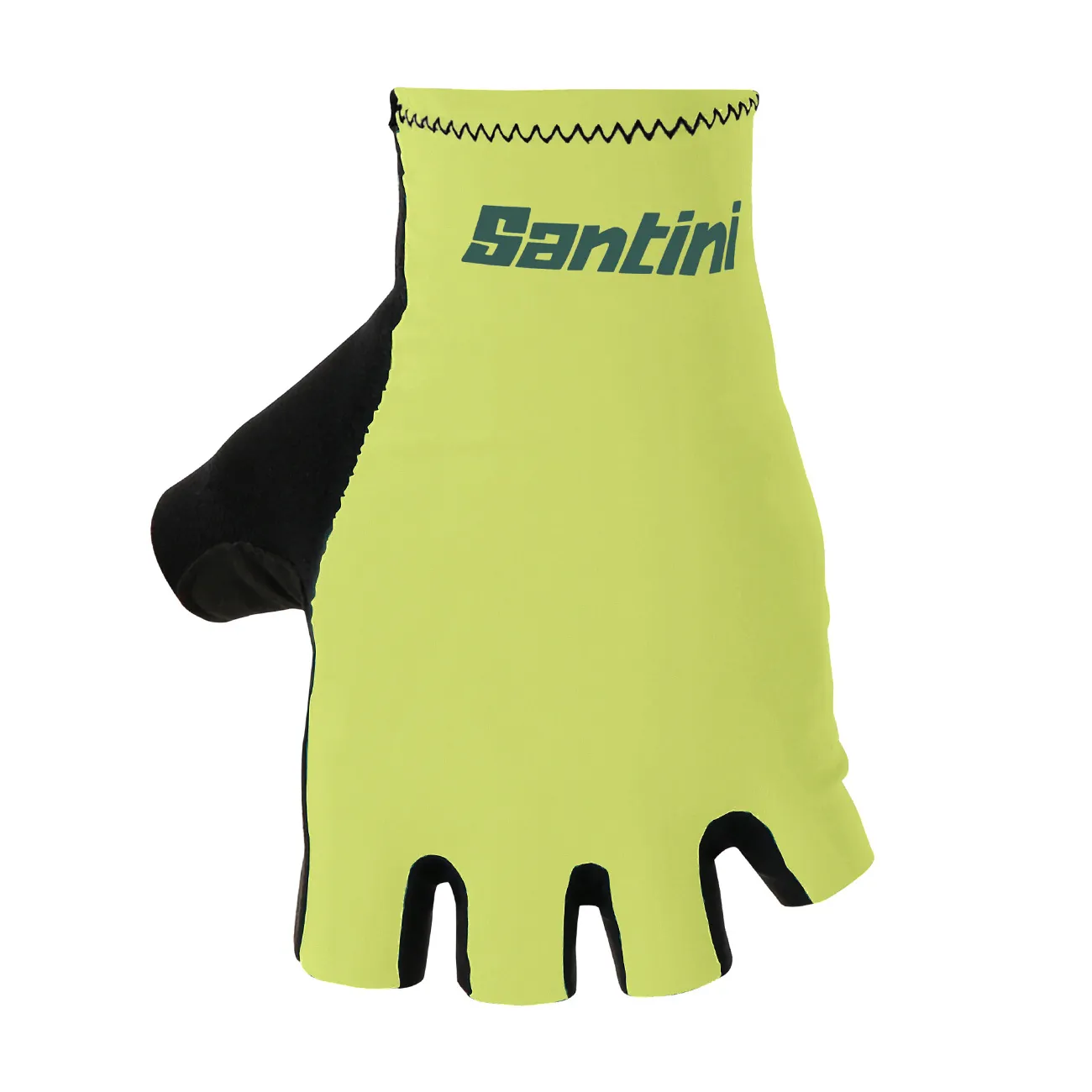 SANTINI Cyklistické rukavice krátkoprsté - ISTINTO - zelená SANTINI Cyklistické rukavice krátkoprsté - ISTINTO - zelená