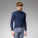 ALÉ Cyklistický dres s dlhým rukávom zimný - PRAGMA FONDO 3.0 - modrá ALÉ Cyklistický dres s dlhým rukávom zimný - PRAGMA FONDO 3.0 - modrá