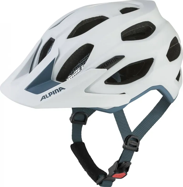 Šport a outdoor | Cyklistika | Prilby - Alpina Carapax 2.0 white pebble blue matt M Šport a outdoor | Cyklistika | Prilby - Alpina Carapax 2.0 white pebble blue matt M