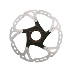 SHIMANO brzdový kotúč - DEORE XT - RT76 180mm - strieborná/čierna SHIMANO brzdový kotúč - DEORE XT - RT76 180mm - strieborná/čierna