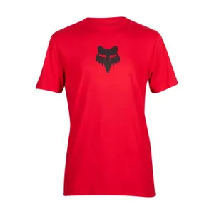 FOX Cyklistické tričko s krátkym rukávom - FOX HEAD PREMIUM - červená FOX Cyklistické tričko s krátkym rukávom - FOX HEAD PREMIUM - červená