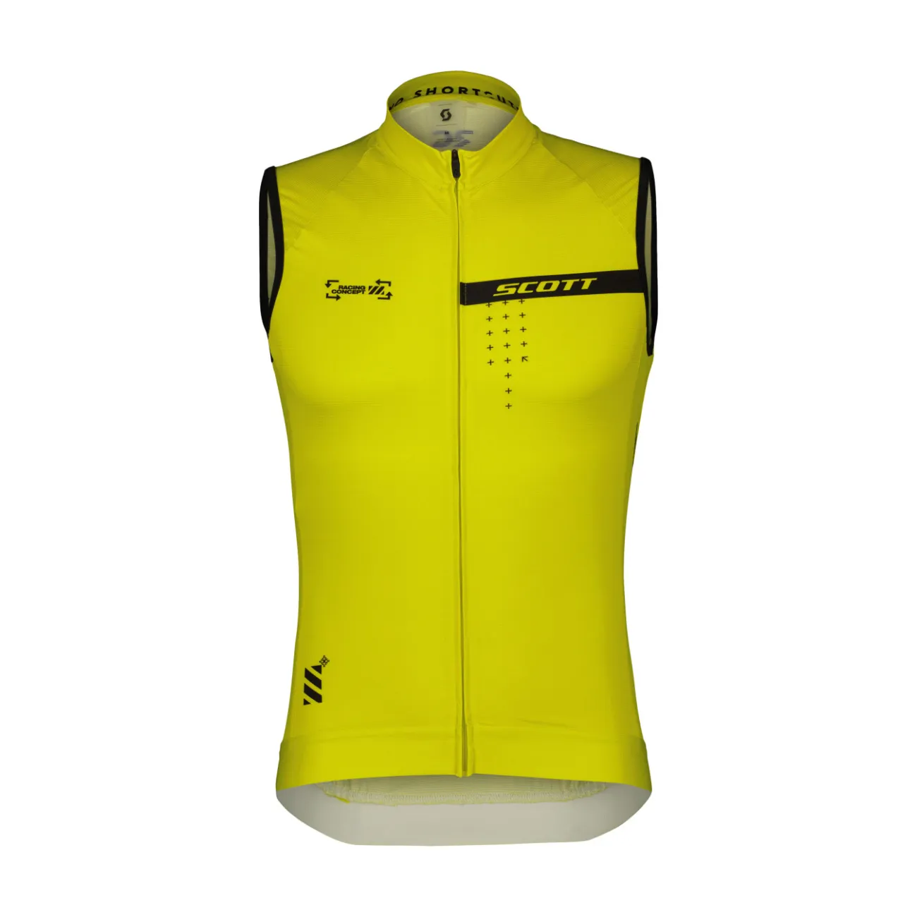 SCOTT Cyklistický dres bez rukávov - PRO - žltá SCOTT Cyklistický dres bez rukávov - PRO - žltá
