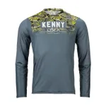 KENNY Cyklistický dres s dlhým rukávom letný - CHARGER - šedá/žltá KENNY Cyklistický dres s dlhým rukávom letný - CHARGER - šedá/žltá