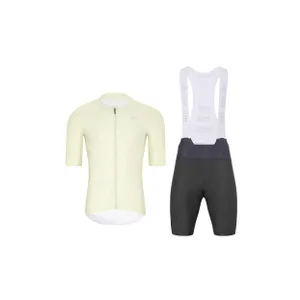 HOLOKOLO Cyklistický krátky dres a krátke nohavice - ELEVATE - antracitová/ivory HOLOKOLO Cyklistický krátky dres a krátke nohavice - ELEVATE - antracitová/ivory