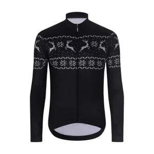 HOLOKOLO Cyklistický dres s dlhým rukávom zimný - FROSTTRAIL WINTER - čierna HOLOKOLO Cyklistický dres s dlhým rukávom zimný - FROSTTRAIL WINTER - čierna