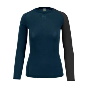 KARPOS Cyklistické tričko s dlhým rukávom - DINAMICO MERINO 130 W - modrá/čierna KARPOS Cyklistické tričko s dlhým rukávom - DINAMICO MERINO 130 W - modrá/čierna