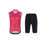 RIVANELLE Cyklistický krátky dres a krátke nohavice - PURE - ružová/čierna RIVANELLE Cyklistický krátky dres a krátke nohavice - PURE - ružová/čierna