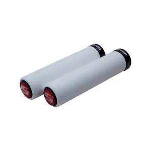 SRAM gripy - LOCKING GRIPS 129 mm - šedá/červená SRAM gripy - LOCKING GRIPS 129 mm - šedá/červená