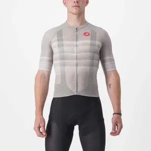 CASTELLI Cyklistický dres s krátkym rukávom - CLIMBER%27S 3.0 - šedá CASTELLI Cyklistický dres s krátkym rukávom - CLIMBER%27S 3.0 - šedá