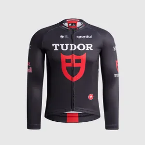 SPORTFUL Cyklistický dres s dlhým rukávom letný - TUDOR SUPERNOVA - čierna SPORTFUL Cyklistický dres s dlhým rukávom letný - TUDOR SUPERNOVA - čierna