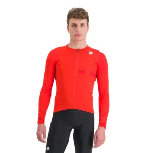 Pánsky cyklistický dres s dlhým rukávom SPORTFUL Matchy long sleeve jersey, chili red Pánsky cyklistický dres s dlhým rukávom SPORTFUL Matchy long sleeve jersey, chili red