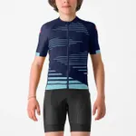 CASTELLI Cyklistický dres s krátkym rukávom - AERO KID - modrá CASTELLI Cyklistický dres s krátkym rukávom - AERO KID - modrá