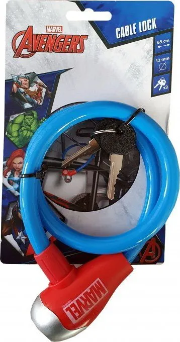 Šport a outdoor | Cyklistika | Cyklodoplnky | Zámky - Disney Zámok na bicykel Avengers, lankový Šport a outdoor | Cyklistika | Cyklodoplnky | Zámky - Disney Zámok na bicykel Avengers, lankový