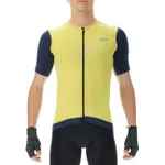 UYN Cyklistický dres s krátkym rukávom - BIKING GARDA - žltá/modrá UYN Cyklistický dres s krátkym rukávom - BIKING GARDA - žltá/modrá