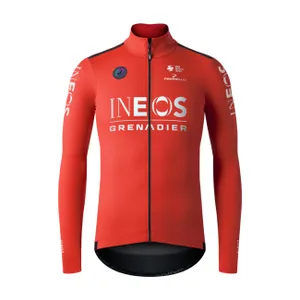 GOBIK Cyklistická zateplená bunda - ENVY 2.0 INEOS GRENADIERS 2025 - červená GOBIK Cyklistická zateplená bunda - ENVY 2.0 INEOS GRENADIERS 2025 - červená