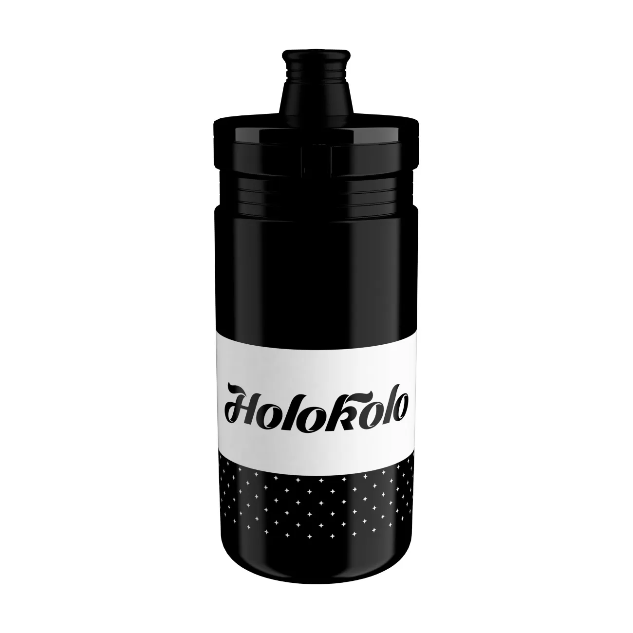 HOLOKOLO Cyklistická fľaša na vodu - HYDRA 550 ml - čierna HOLOKOLO Cyklistická fľaša na vodu - HYDRA 550 ml - čierna