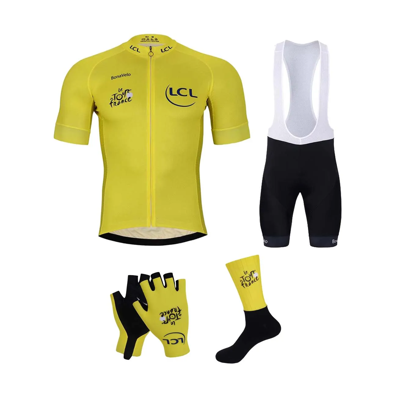 BONAVELO Cyklistický mega set - TOUR DE FRANCE 2025 - žltá/čierna BONAVELO Cyklistický mega set - TOUR DE FRANCE 2025 - žltá/čierna