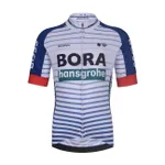BONAVELO Cyklistický dres s krátkym rukávom - BORA KID 2026 - biela/viacfarebná BONAVELO Cyklistický dres s krátkym rukávom - BORA KID 2026 - biela/viacfarebná