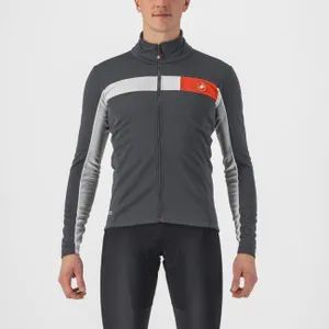 CASTELLI Cyklistická zateplená bunda - MORTIROLO 6S - šedá CASTELLI Cyklistická zateplená bunda - MORTIROLO 6S - šedá