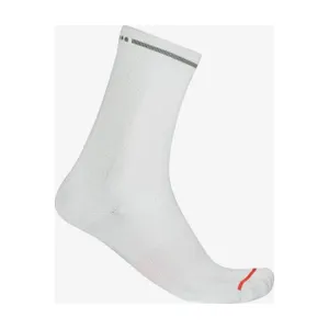 CASTELLI Cyklistické ponožky klasické - PREMIO EVO 18 - biela CASTELLI Cyklistické ponožky klasické - PREMIO EVO 18 - biela