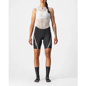 CASTELLI Cyklistické nohavice krátke bez trakov - VELOCISSIMA 3 LADY - strieborná/čierna CASTELLI Cyklistické nohavice krátke bez trakov - VELOCISSIMA 3 LADY - strieborná/čierna