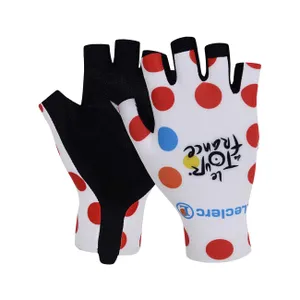 BONAVELO Cyklistické rukavice krátkoprsté - TOUR DE FRANCE 2026 - biela/červená BONAVELO Cyklistické rukavice krátkoprsté - TOUR DE FRANCE 2026 - biela/červená