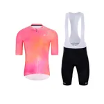 HOLOKOLO Cyklistický krátky dres a krátke nohavice - COSMA - čierna/oranžová/ružová HOLOKOLO Cyklistický krátky dres a krátke nohavice - COSMA - čierna/oranžová/ružová