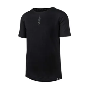 IXS Cyklistický dres s krátkym rukávom - FLOW MERINO - čierna IXS Cyklistický dres s krátkym rukávom - FLOW MERINO - čierna