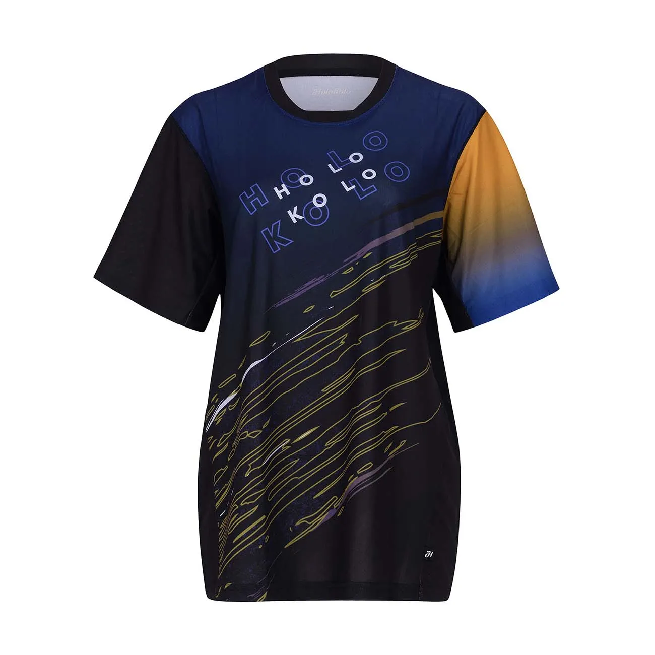 HOLOKOLO Cyklistický dres s krátkym rukávom - UNIVERSE MTB - hnedá/čierna HOLOKOLO Cyklistický dres s krátkym rukávom - UNIVERSE MTB - hnedá/čierna