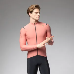 ALÉ Cyklistický dres s dlhým rukávom zimný - WARM RACE - ružová ALÉ Cyklistický dres s dlhým rukávom zimný - WARM RACE - ružová