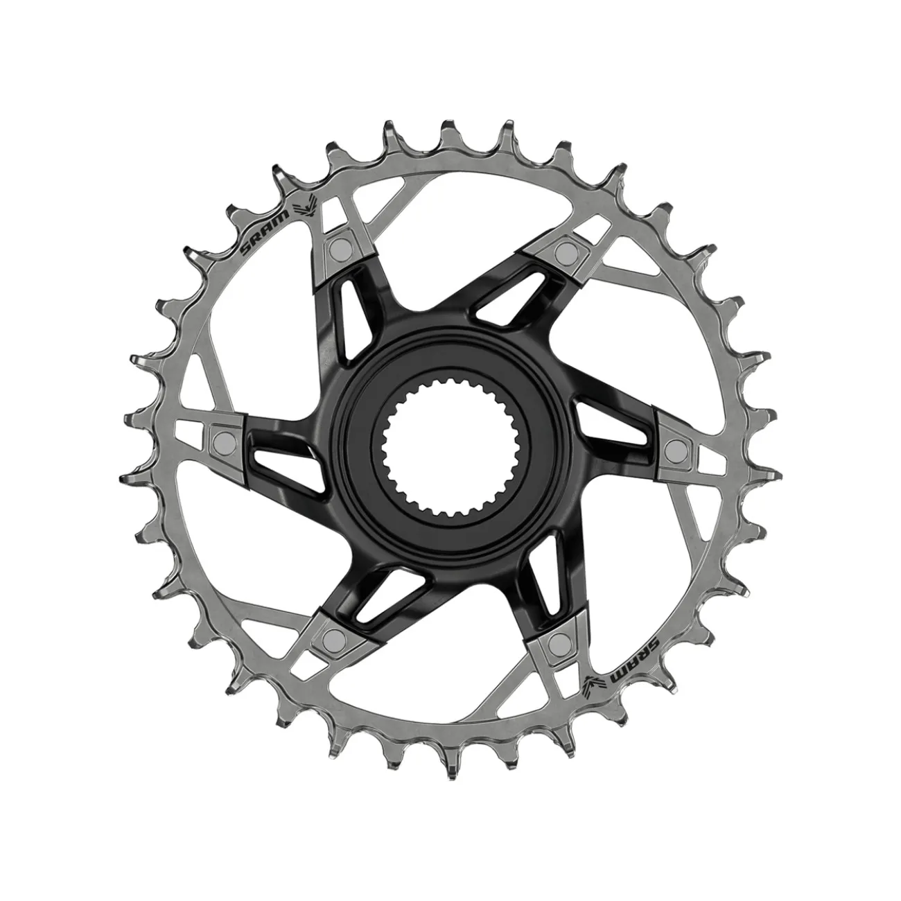 SRAM prevodník - XX T-TYPE 36T BOSCH GENERATION 4 - strieborná/čierna SRAM prevodník - XX T-TYPE 36T BOSCH GENERATION 4 - strieborná/čierna