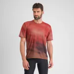 SPORTFUL Cyklistické tričko s krátkym rukávom - FLOW GIARA - hnedá SPORTFUL Cyklistické tričko s krátkym rukávom - FLOW GIARA - hnedá