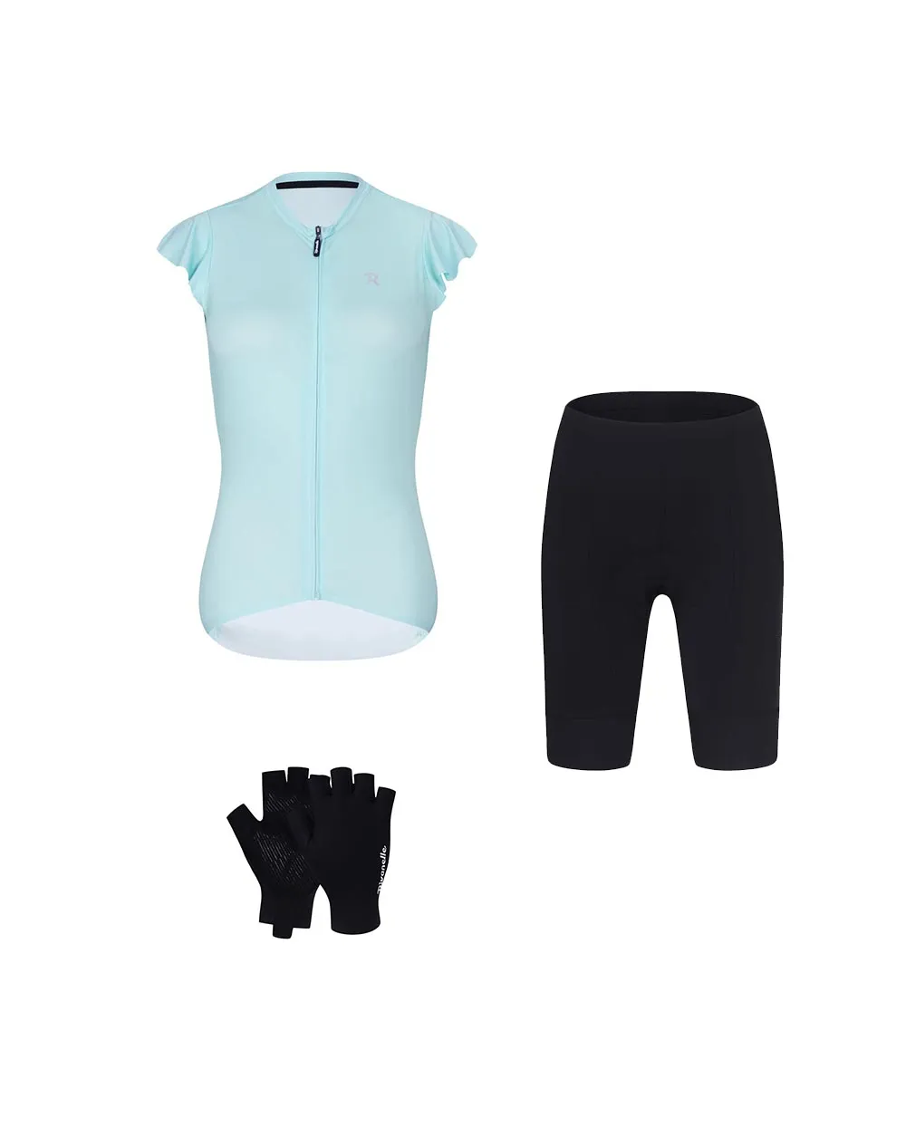 RIVANELLE Cyklistický mega set - FLAIR - čierna/svetlo modrá RIVANELLE Cyklistický mega set - FLAIR - čierna/svetlo modrá