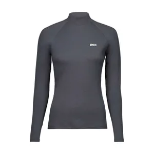POC Cyklistické tričko s dlhým rukávom - MOCK NECK JERSEY W - šedá POC Cyklistické tričko s dlhým rukávom - MOCK NECK JERSEY W - šedá