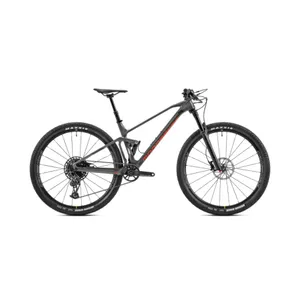 Horský bicykel MONDRAKER F-Podium Carbon DC, nimbus grey carbon flame red, size S Horský bicykel MONDRAKER F-Podium Carbon DC, nimbus grey carbon flame red, size S