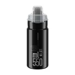 ELITE Cyklistická fľaša na vodu - JET PLUS 550 - čierna/šedá ELITE Cyklistická fľaša na vodu - JET PLUS 550 - čierna/šedá