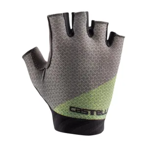 CASTELLI Cyklistické rukavice krátkoprsté - ROUBAIX GEL 2W - šedá CASTELLI Cyklistické rukavice krátkoprsté - ROUBAIX GEL 2W - šedá