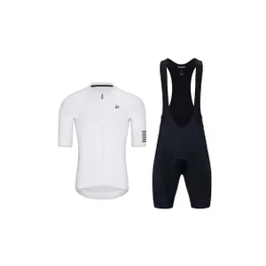 HOLOKOLO Cyklistický krátky dres a krátke nohavice - VICTORIOUS ELITE - čierna/biela HOLOKOLO Cyklistický krátky dres a krátke nohavice - VICTORIOUS ELITE - čierna/biela
