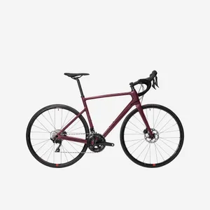 Cestný bicykel - Dámsky cestný bicykel EDR karbónový rám a kotúčové brzdy Shimano 105 bordový Cestný bicykel - Dámsky cestný bicykel EDR karbónový rám a kotúčové brzdy Shimano 105 bordový