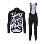 HOLOKOLO Cyklistický dlhý dres a nohavice - STREETBEAT WINTER - biela/čierna HOLOKOLO Cyklistický dlhý dres a nohavice - STREETBEAT WINTER - biela/čierna