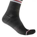 CASTELLI Cyklistické ponožky klasické - GO 15 LADY - šedá CASTELLI Cyklistické ponožky klasické - GO 15 LADY - šedá