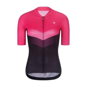 RIVANELLE Cyklistický dres s krátkym rukávom - ARROW II - ružová/čierna RIVANELLE Cyklistický dres s krátkym rukávom - ARROW II - ružová/čierna