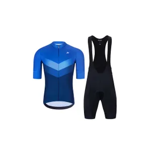 HOLOKOLO Cyklistický krátky dres a krátke nohavice - ARROW II - modrá/čierna HOLOKOLO Cyklistický krátky dres a krátke nohavice - ARROW II - modrá/čierna